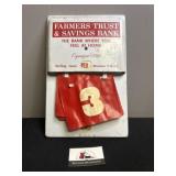 Vintage metal Earling, IA calendar