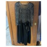 Black and silver sequence dress cacnet by bari