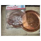 Copper basket and tray