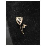 Vintage Kappa Phi Sorority Pin Marked 10k