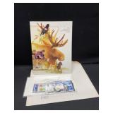 1987 set of commemorative mint stamp set