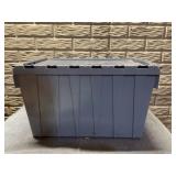 Tote with folding lid