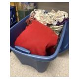 Tote of Misc Fabrics