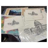 Maps, capital posters