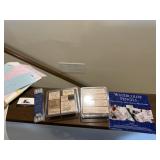 Hand crafting stamps and water color pencils