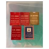 U.S. army and Air Force playing cards