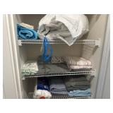 Towels, sheets, mattress pad