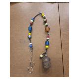 Vintage Bell on Beaded Chain