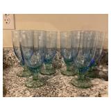 Blue and Green Bormioli Rocco Iced Tea Glasses