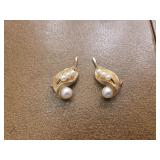 Clip on Earrings Marked 14k