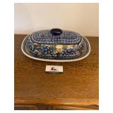 Grape vine covered serving platter