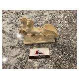 Resin horse sculpture