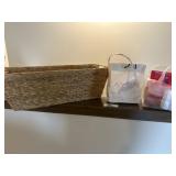 Large basket and valentines decor