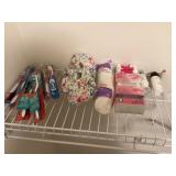 Toothbrushes, shower cap and bathroom essentials