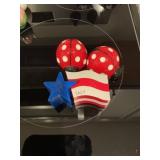 USA and lady bug salt and pepper shaker