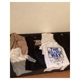 Shirts size extra small to extra large