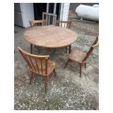 48 inch round table with four chairs