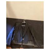 Style works leather coat, size 14