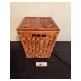 Wicker basket approximately 12 x 16 x 12 tall