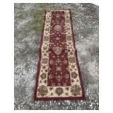 On our carpet approximately 2 1/2 x 7 1/2