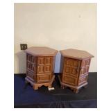 Matching End tables approximately 18 across by 2