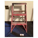 Aluminum three step ladder