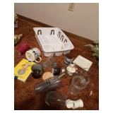 Miscellaneous coffee, cups, and glasses and