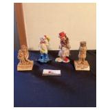 Clown figurines