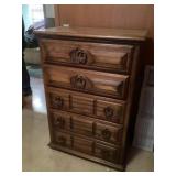 Five drawer dresser approximately 18 x 34 x 50