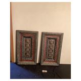 Metal wall decor, approximately 17 x 29 tall
