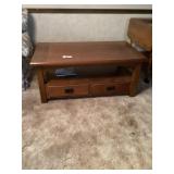 Oak Coffee table approximately 26 x 46 x 20 tall