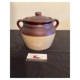 Stoneware crock bean pot