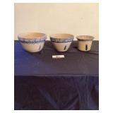 Stonework crock bowls