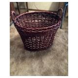 Wicker basket approximately 19 x 24 x 22 tall