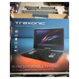 14.1 inch portable tv and DVD table