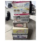 Canning jars, lids, misc