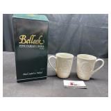 Belleek fine china coffee mugs