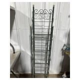 Metal folding shelving unit