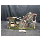 Tin litho carnival roller coaster