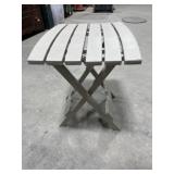 Plastic folding table