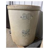 Western 30 gallon crock- cracked!!!