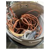 Garbage cans, extension cords, misc