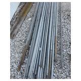 27 galvanized flag poles