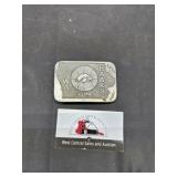 Iowa Hawks belt buckle