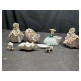 Lefton dolls and misc ceramic decor