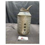 Vintage Excelsior glass kerosene can