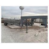 In line double bale trailer