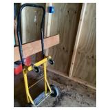 2 wheel dollie / notice board a cross it