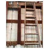 Wooden ladder 7 ft