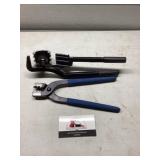 Pipe bender and fuel line bending pliers